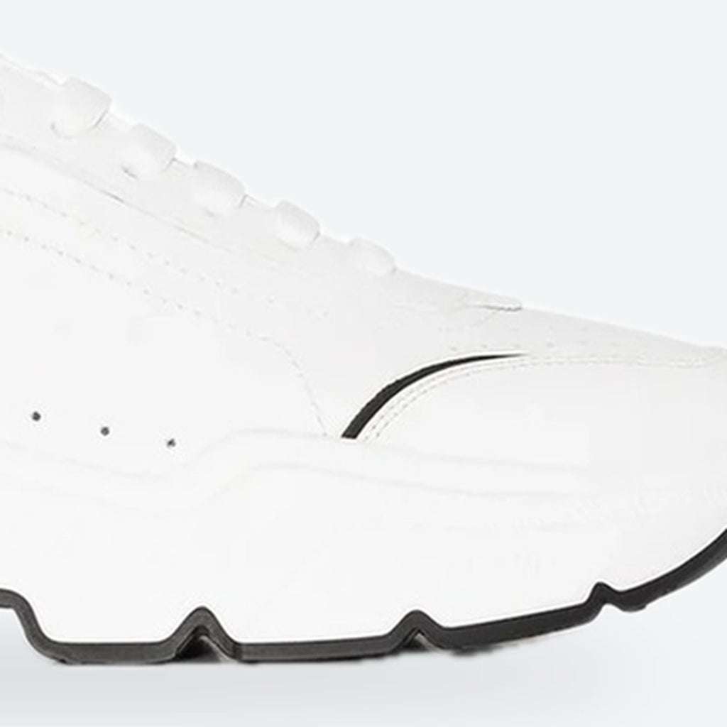 White Leather Trainers, photo 3