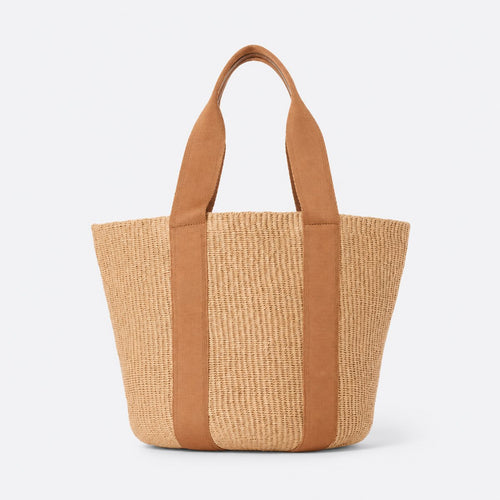 Beige Leather Tote Bag, photo 1