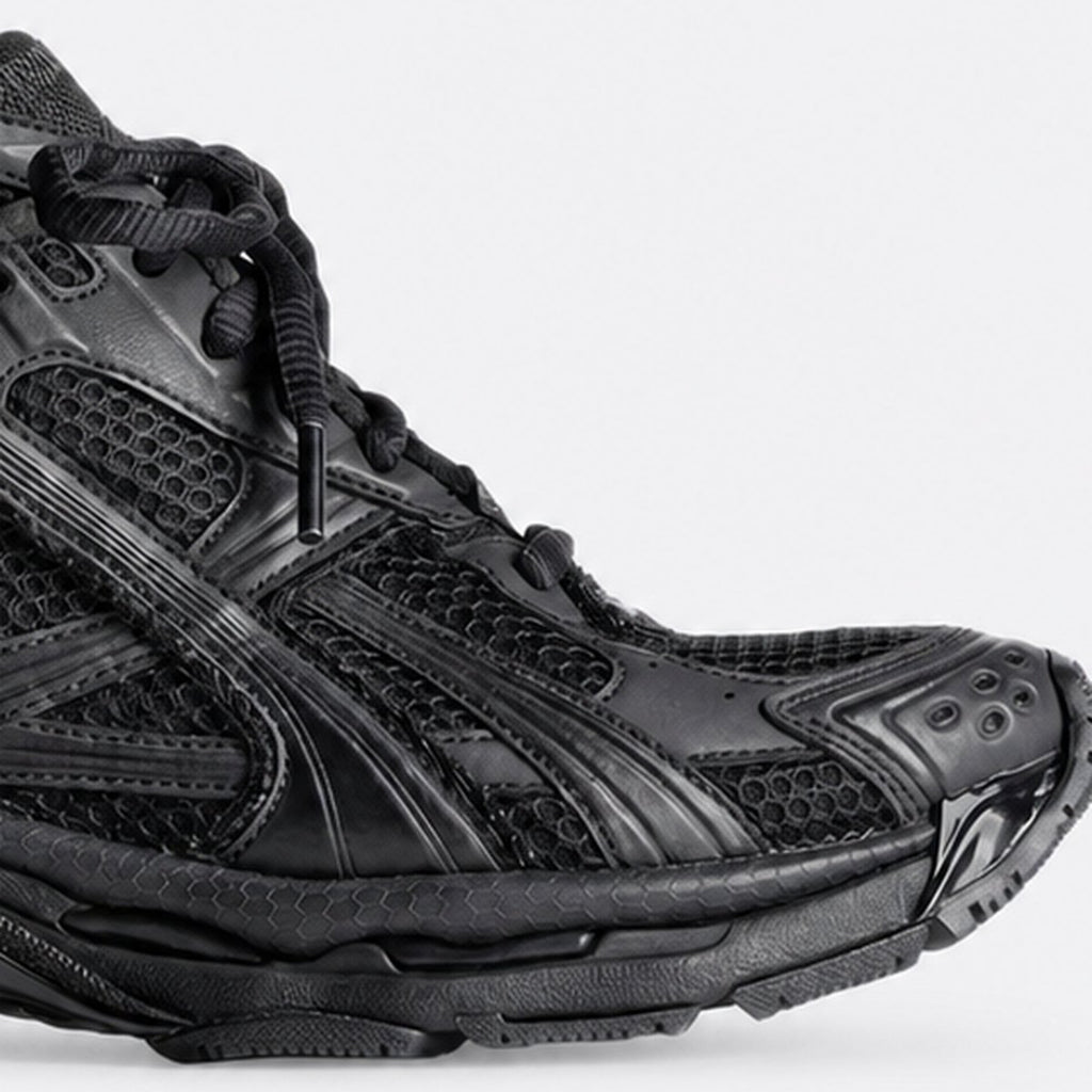 Black Layered Mesh Sneakers, photo 3