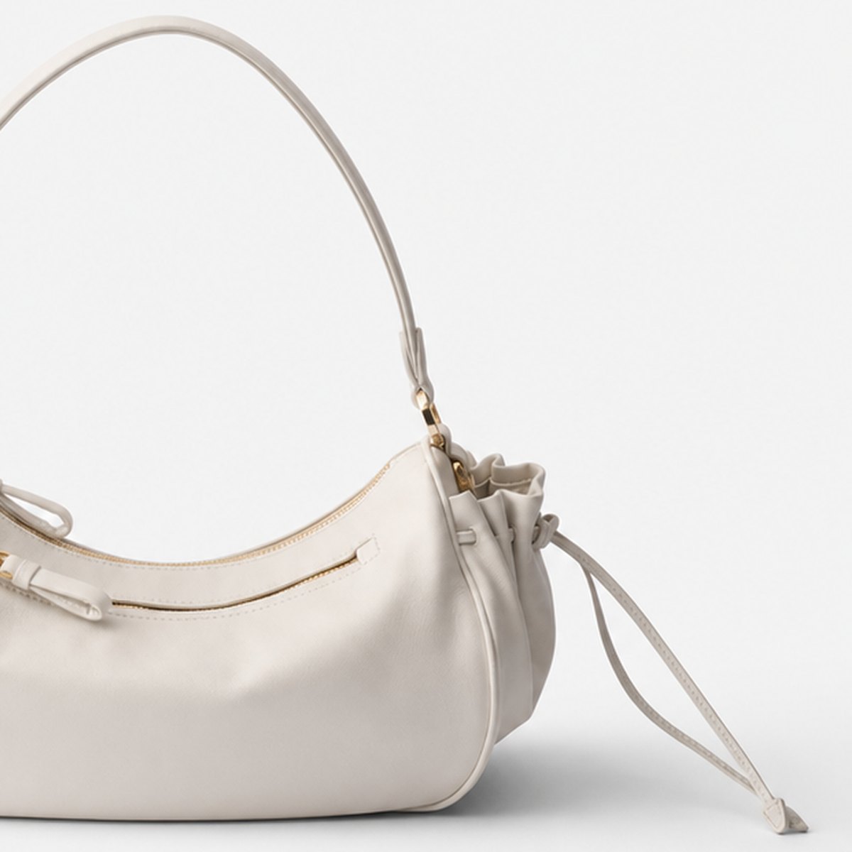 White Nylon Shoulder Bag, photo 3