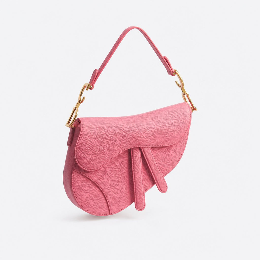 Small Pink Grained Calfskin Top-Handle Bag, photo 1