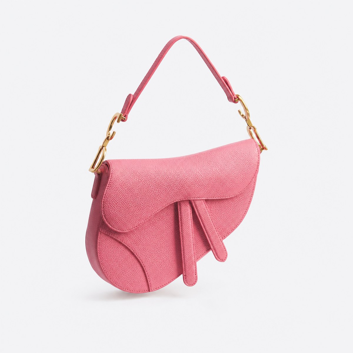 Small Pink Grained Calfskin Top-Handle Bag, photo 1