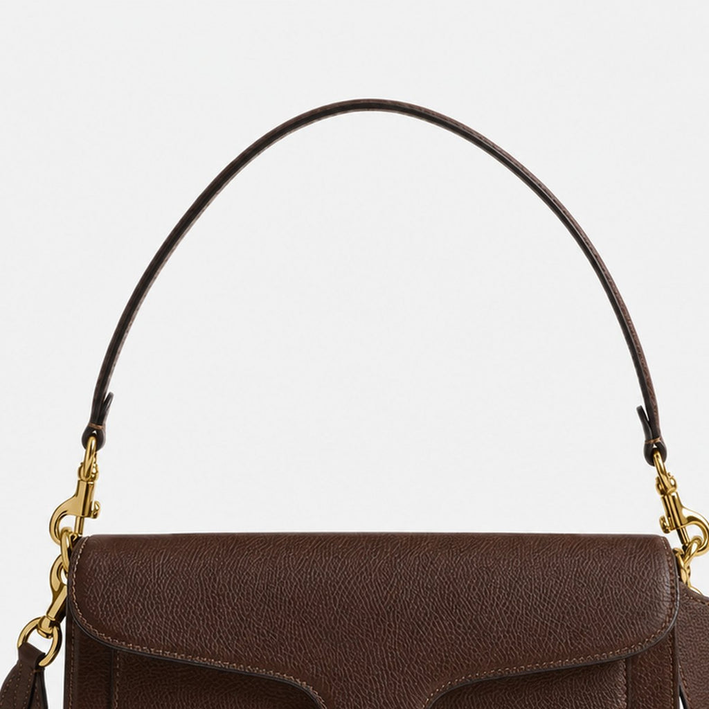 Maple Brown Pebble Leather Shoulder Bag, photo 2