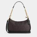 Walnut and Black Coated Canvas Shoulder Bag, photo 1