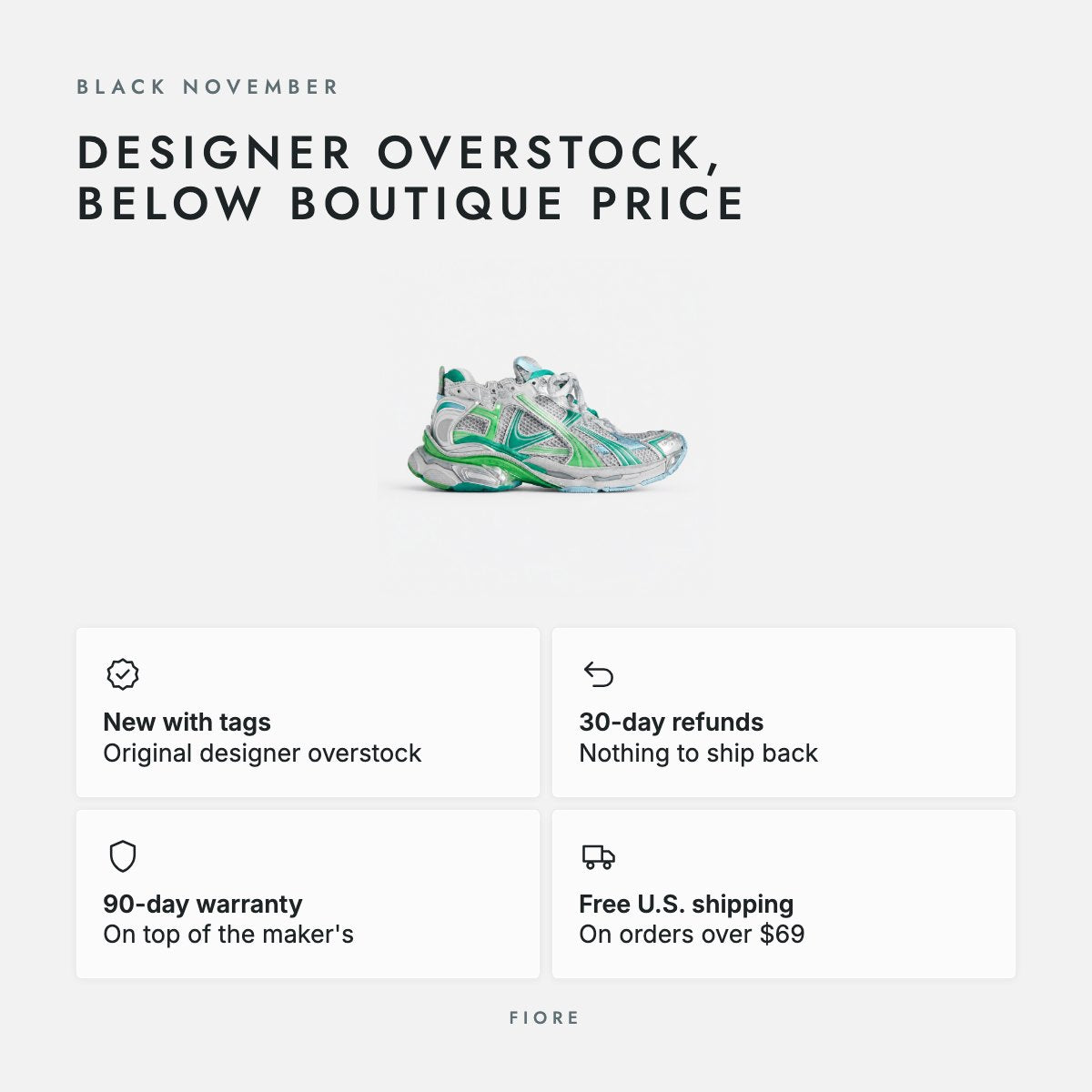 Grey, Green and Blue Layered Sneakers, photo 5