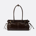 Dark Brown Leather Top-Handle Bag, photo 1