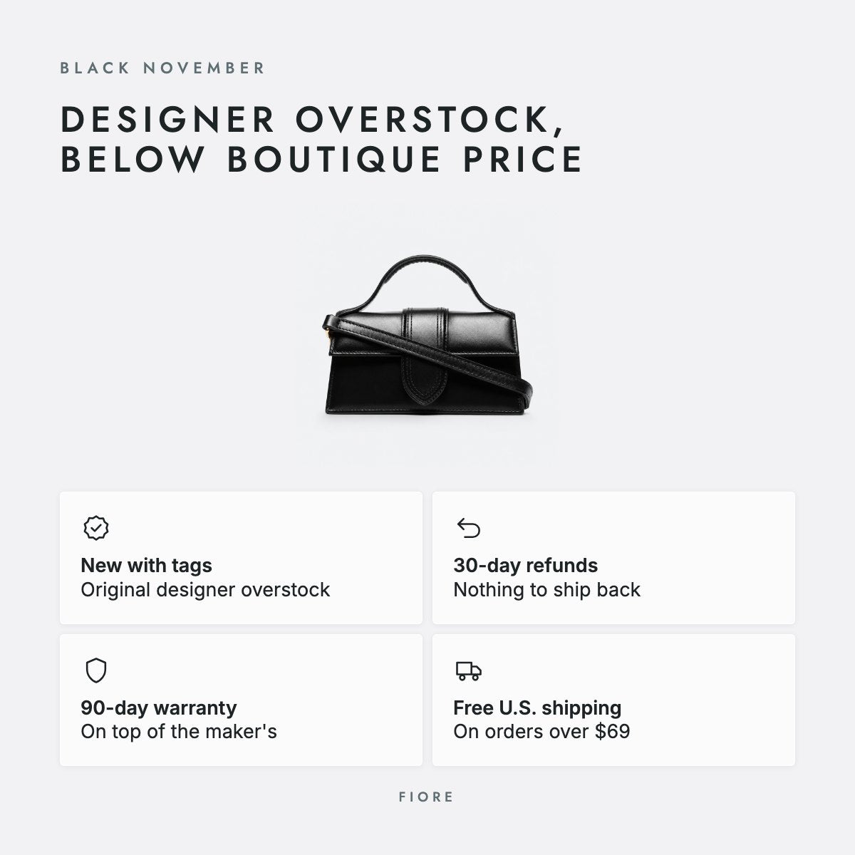 Black Leather Flap Top-Handle Bag, photo 5