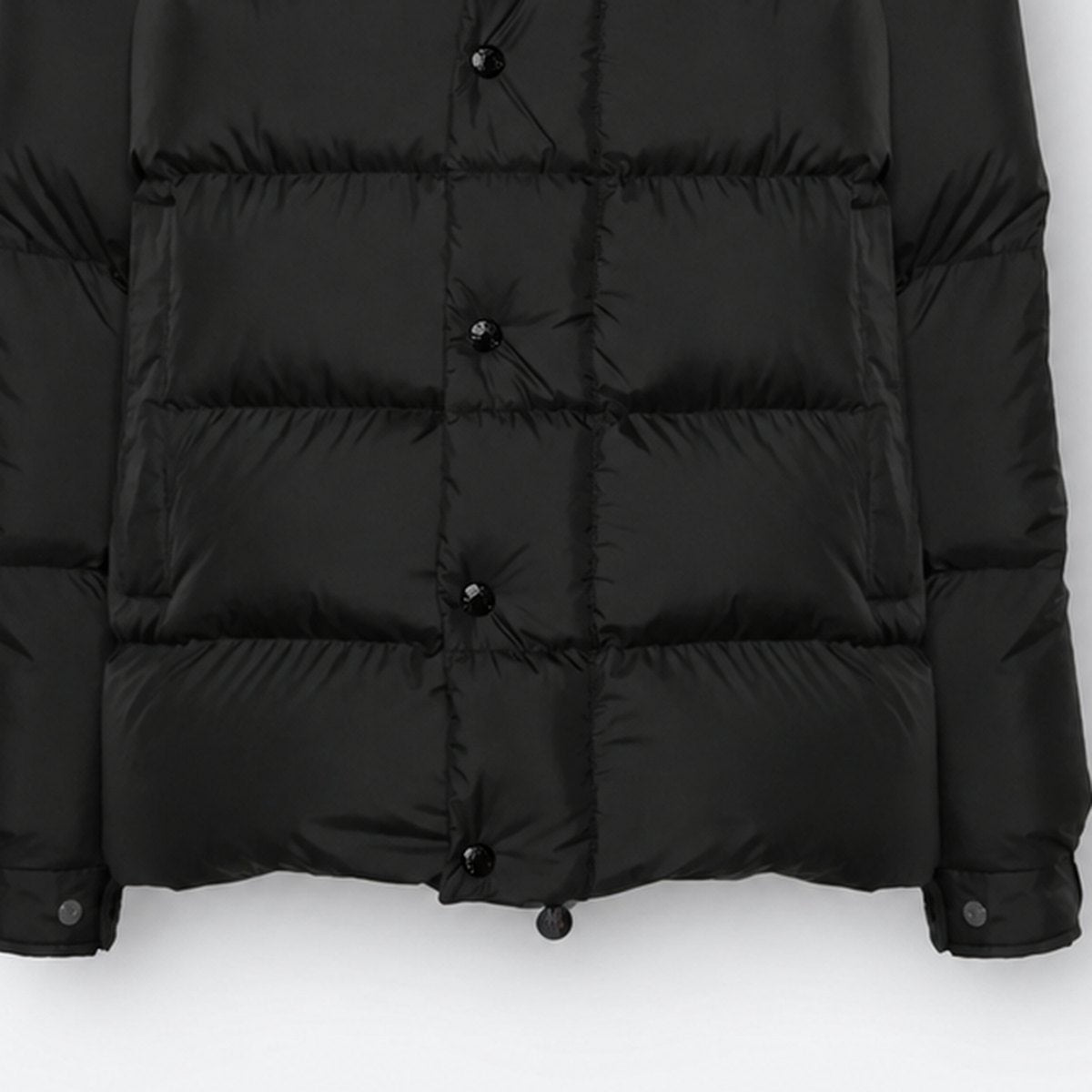 Black Hooded Down Puffer Jacket, photo 3