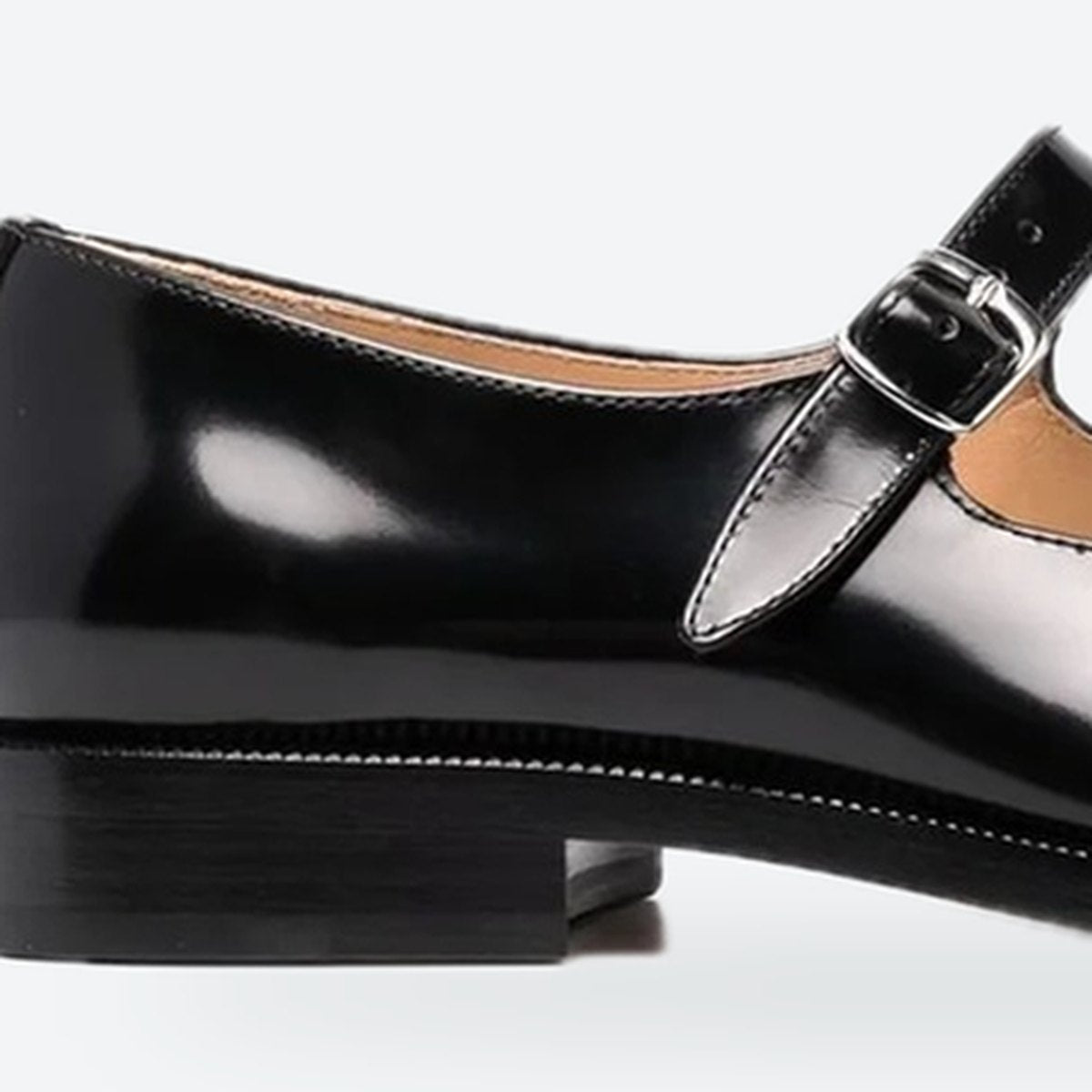 Black Patent Leather Split-Toe Mary Jane Shoes, photo 2