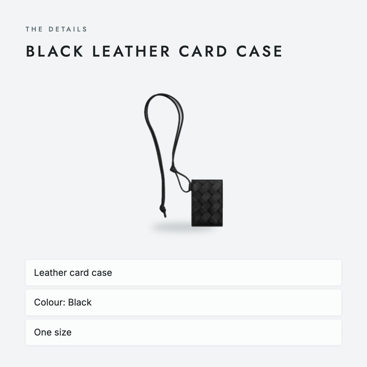Black Leather Card Case, photo 4