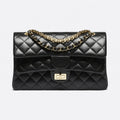 Black Quilted Lambskin Flap Bag, photo 1