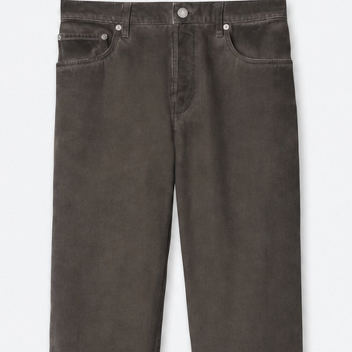 Dark Grey Washed Wide-Leg Jeans, photo 2