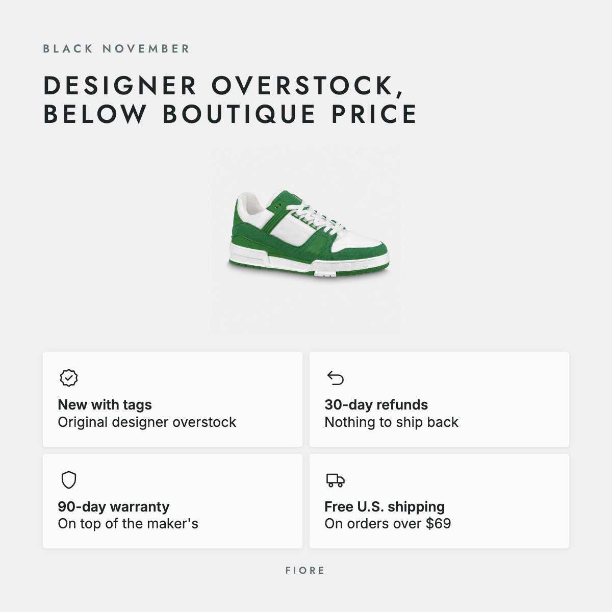 Green Denim and Embossed Leather Sneakers, photo 5