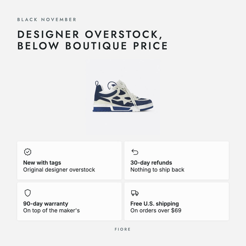 Navy and Cream Mesh and Leather Sneakers, photo 5