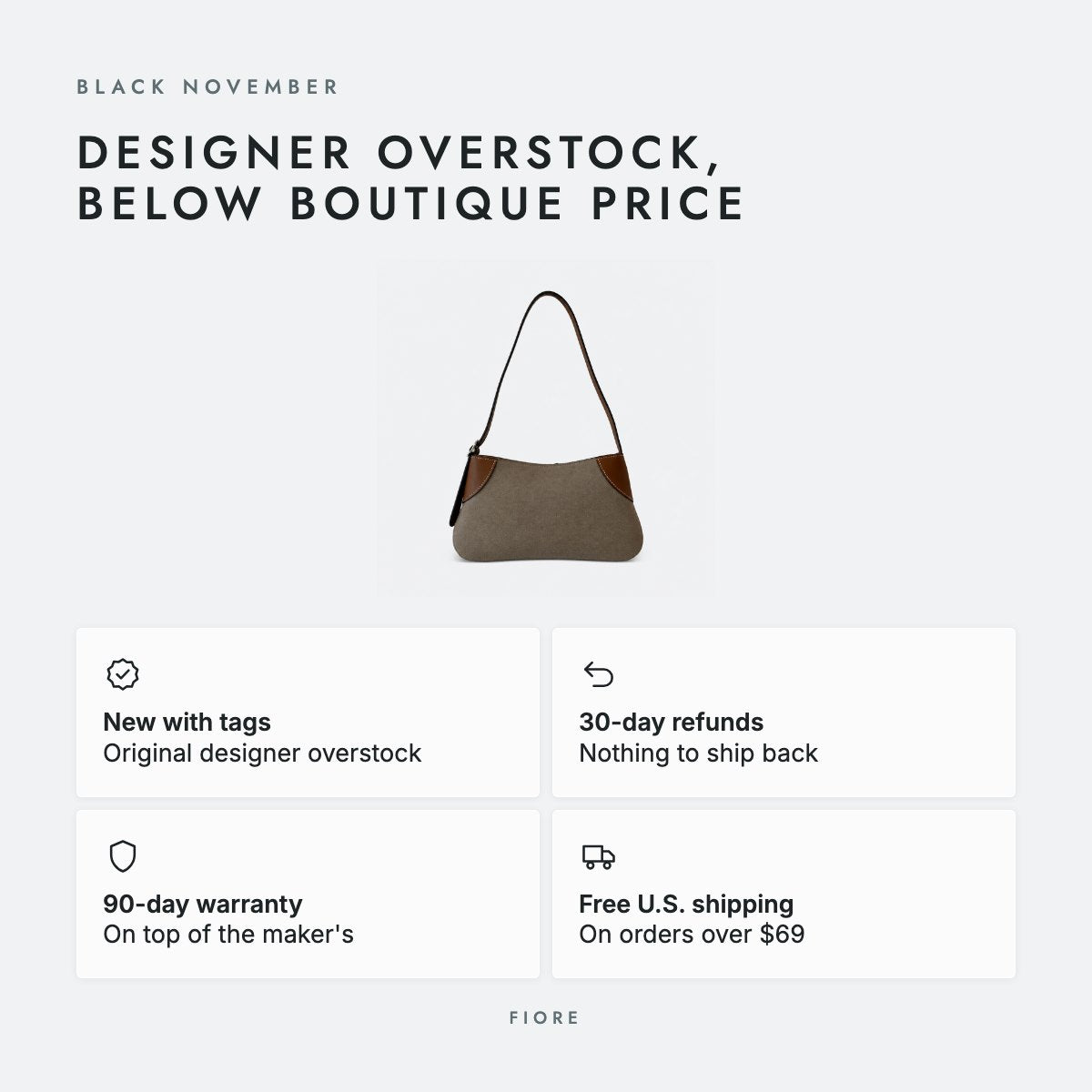 Brown Cotton Shoulder Bag, photo 5