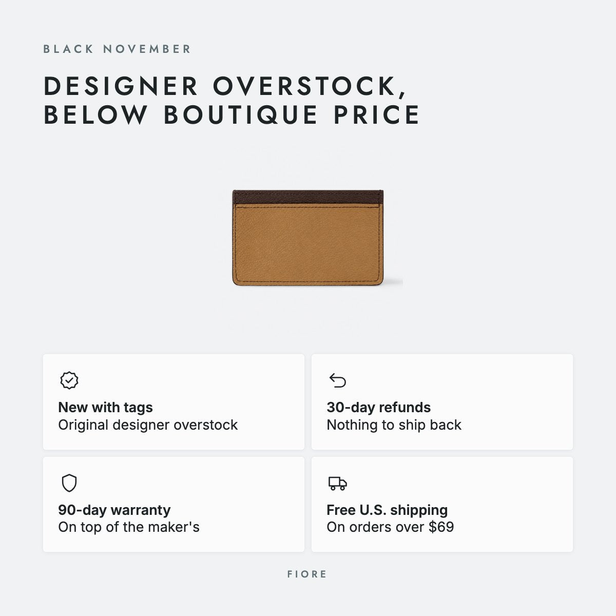 Brown Coated Canvas Card Case, photo 5