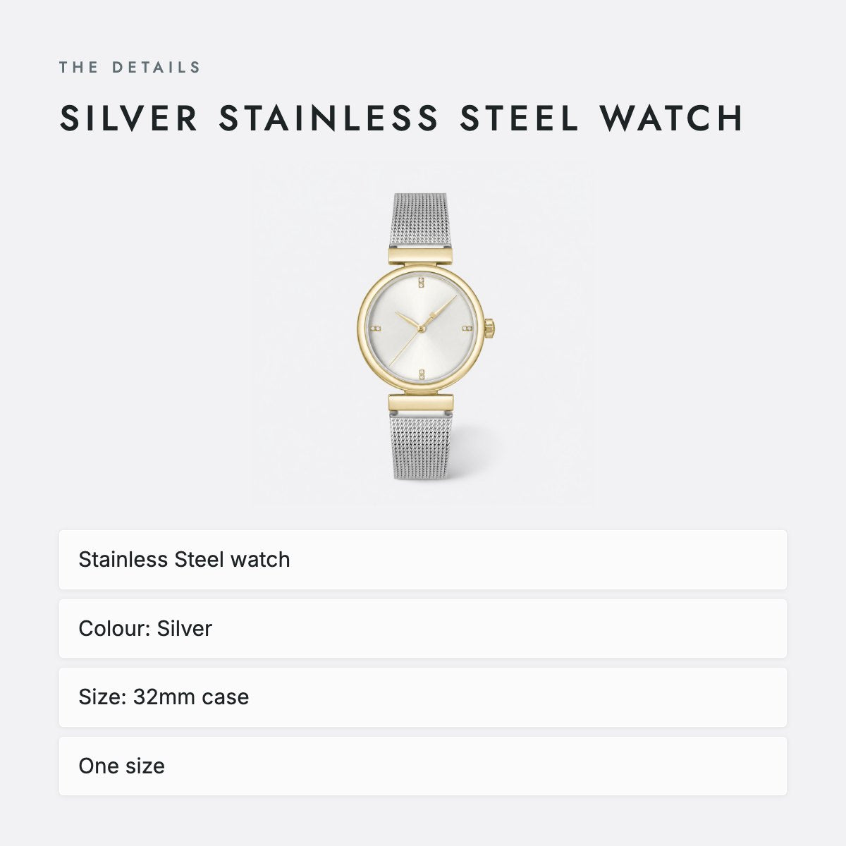 Silver Stainless Steel Watch, photo 4