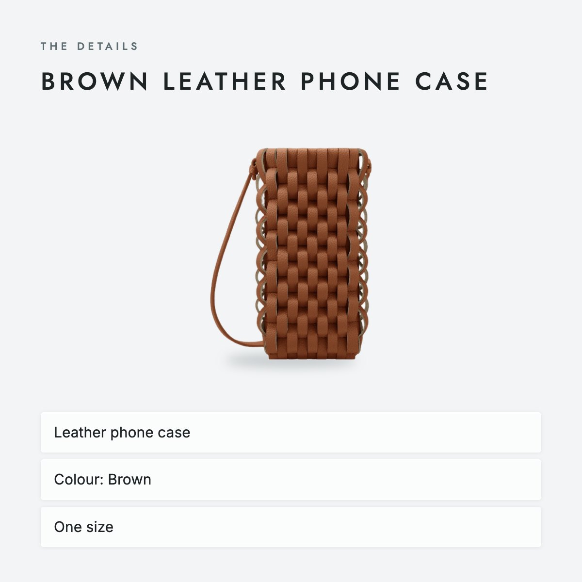 Brown Leather Phone Case, photo 4