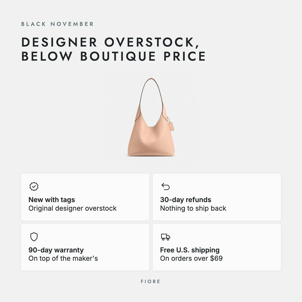 Cream Grain Leather Hobo Shoulder Bag, photo 5