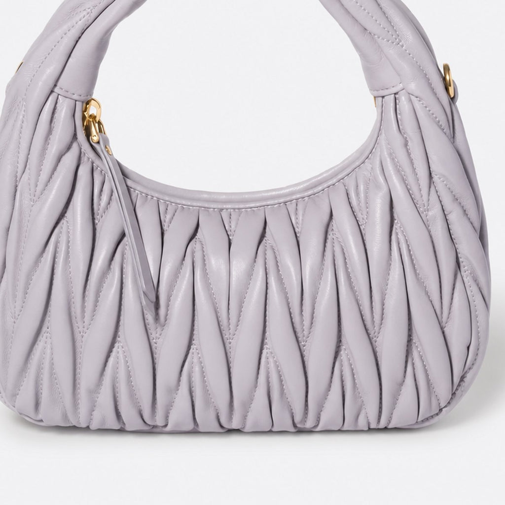 Wisteria Quilted Leather Hobo Bag, photo 3