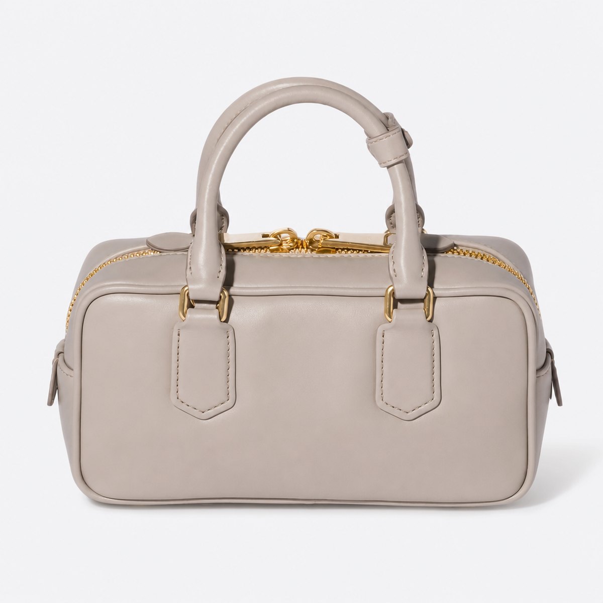 Pumice Stone Padded Leather Top-Handle Bag, photo 1