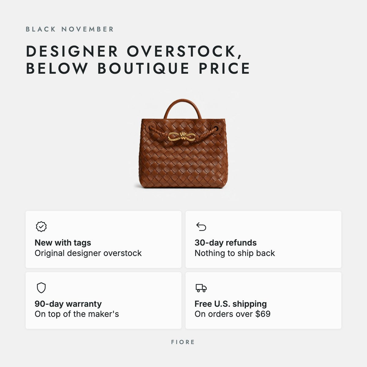 Tan Woven Leather Top-Handle Bag, photo 5