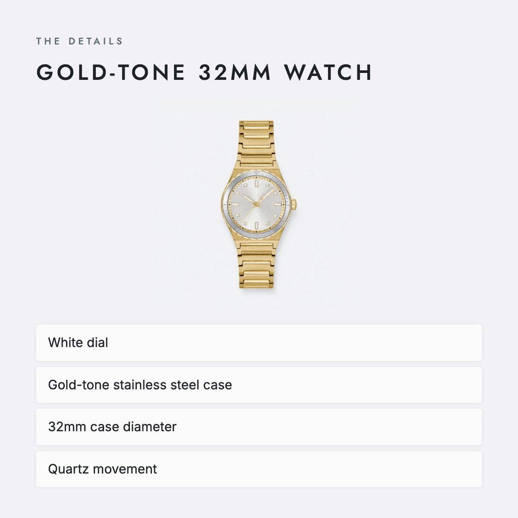 Gold-tone 32mm Watch, photo 4