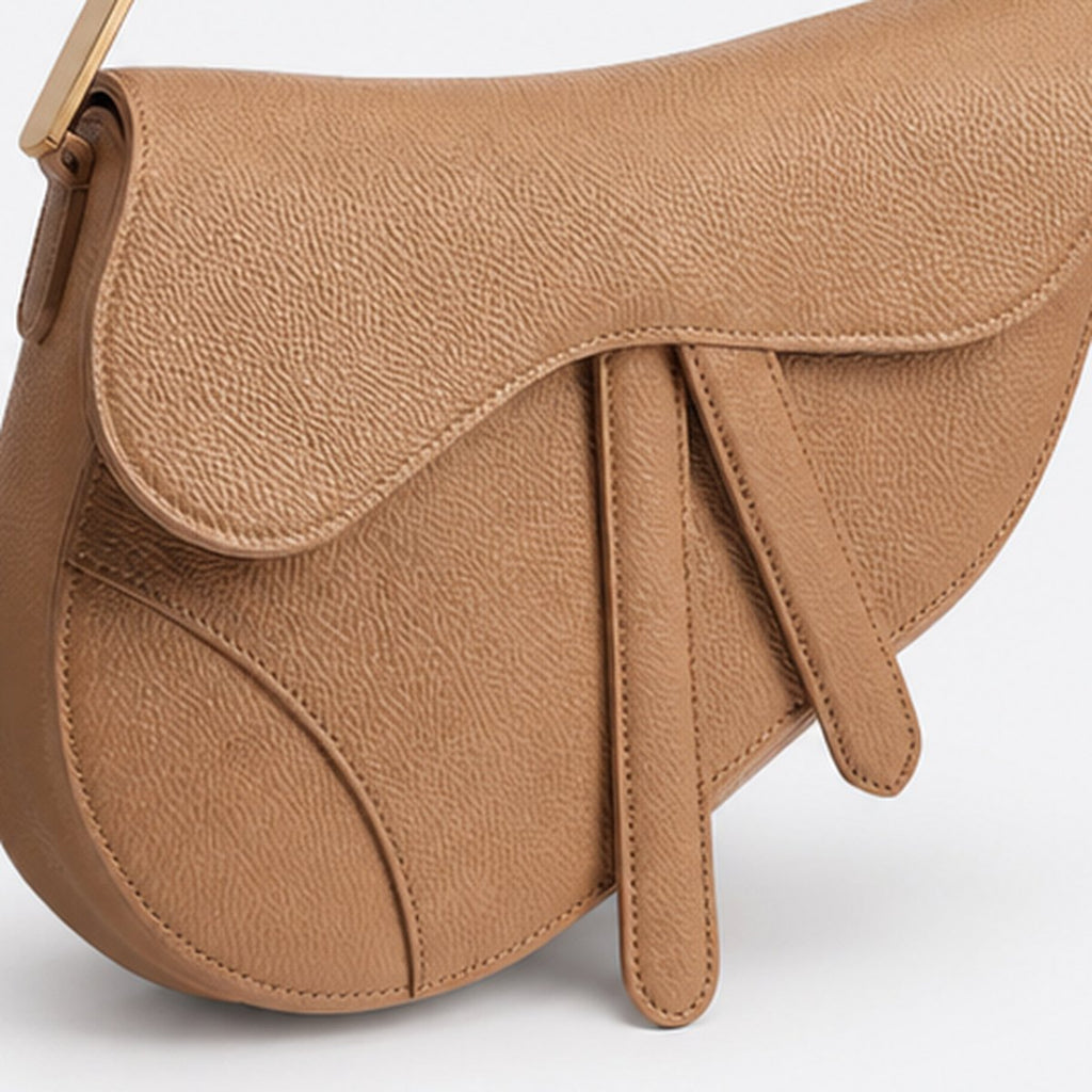 Small Camel Grained Calfskin Top-Handle Bag, photo 3