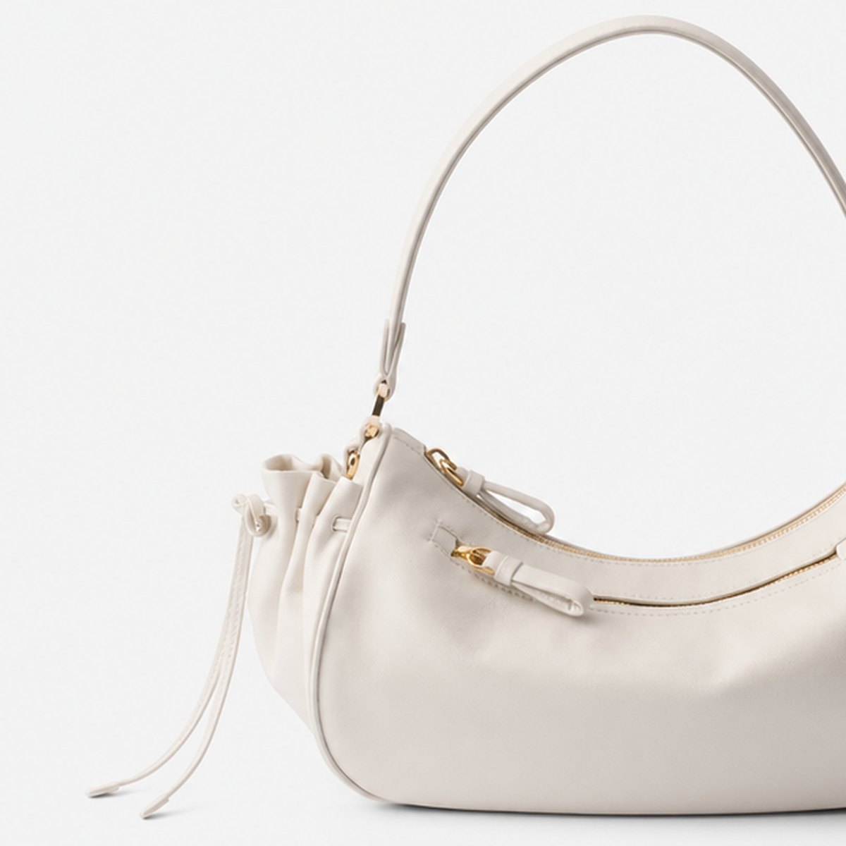 White Nylon Shoulder Bag, photo 2