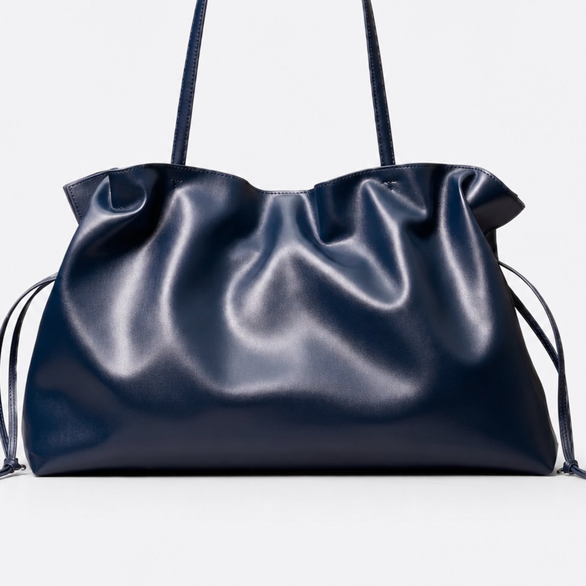 Navy Drawstring Tote Bag, photo 3