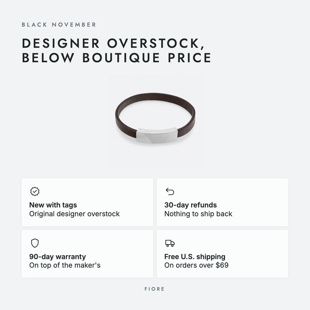 Brown Leather Bracelet, photo 5