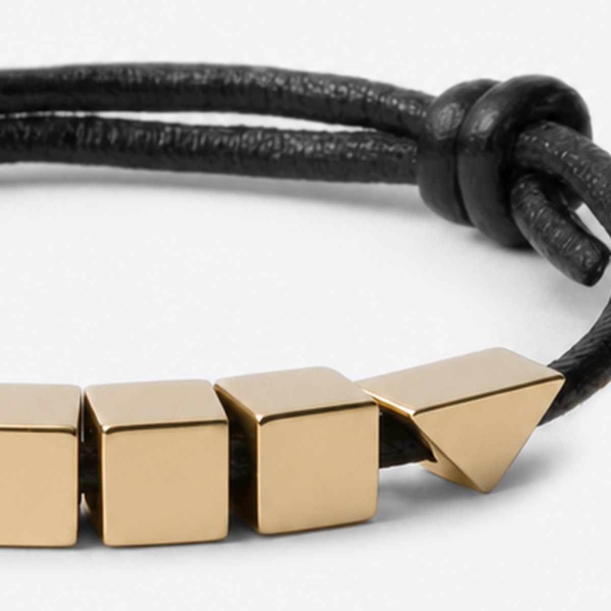 Black Leather Bracelet, photo 3