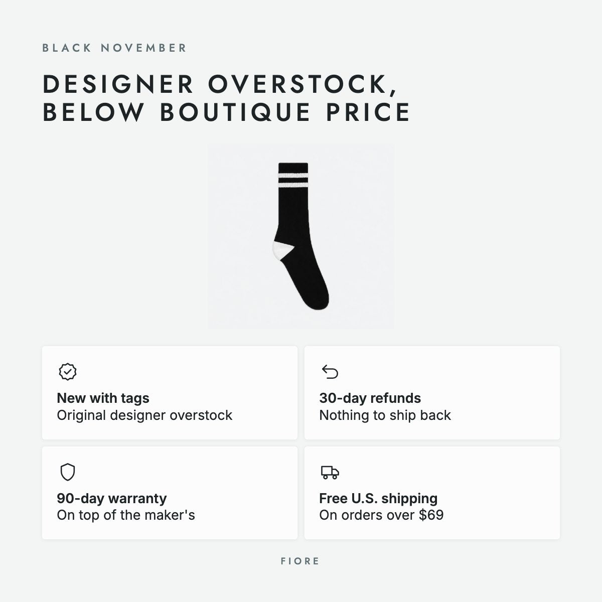 Black Cotton Socks, photo 5