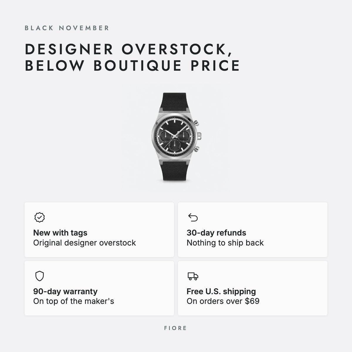 Black Stainless Steel Watch, photo 5