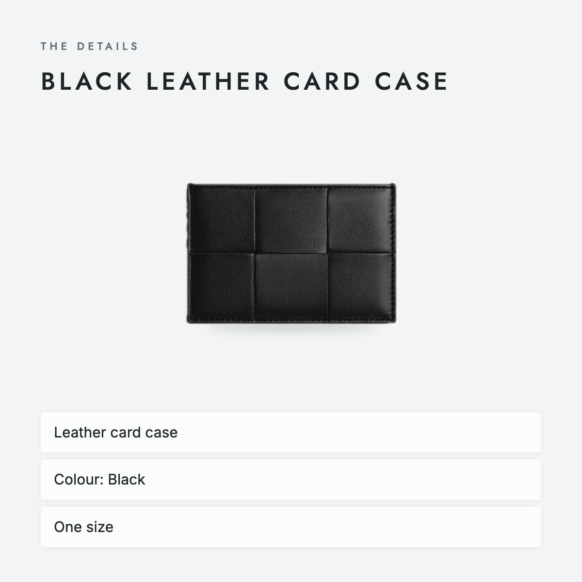 Black Leather Card Case, photo 4