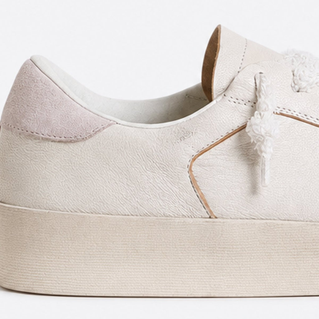 Beige Leather Trainers, photo 2