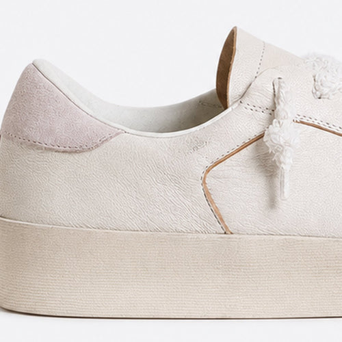 Beige Leather Trainers, photo 2