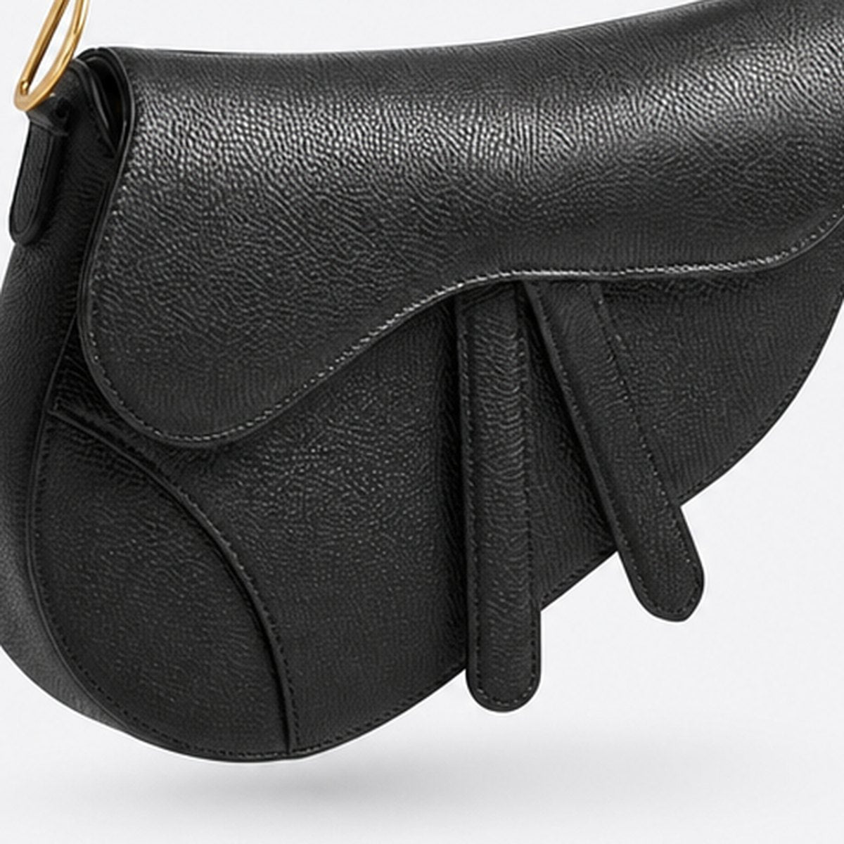 Small Black Grained Calfskin Top-Handle Bag, photo 3