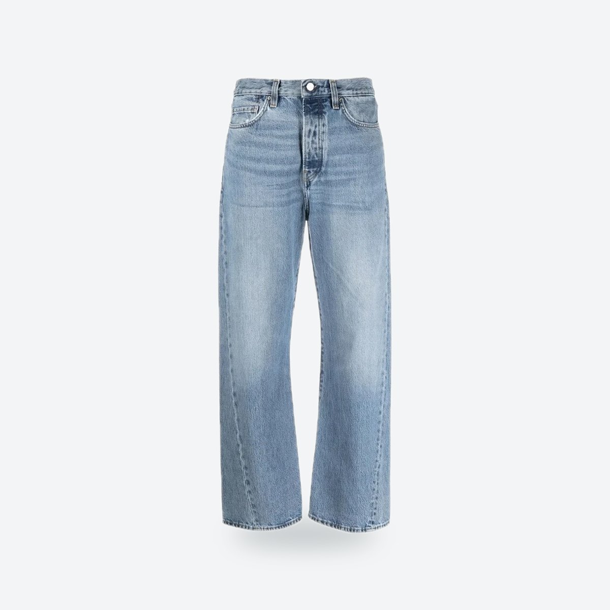 Light Blue Twisted-Seam Organic Cotton Jeans, photo 1
