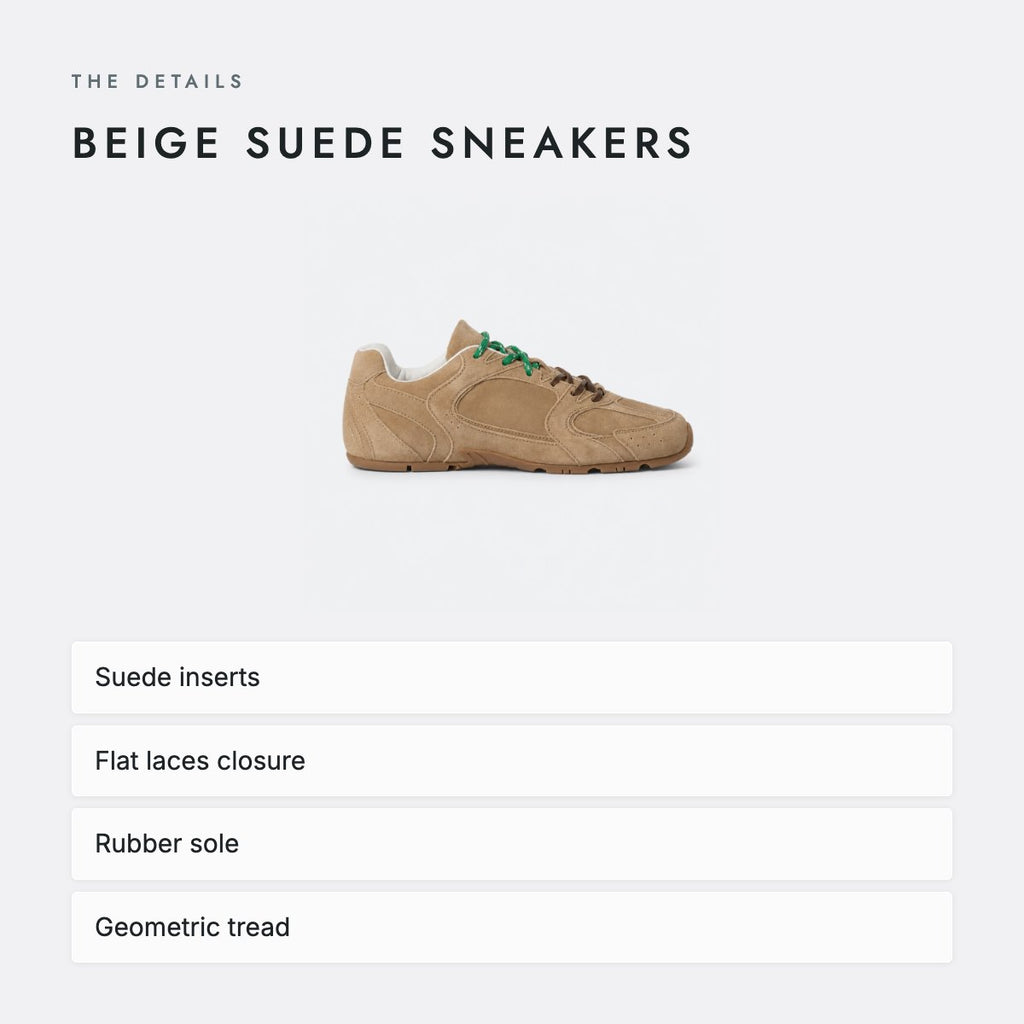 Beige Suede Sneakers, photo 4