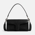 Black Pebble Leather Shoulder Bag, photo 1