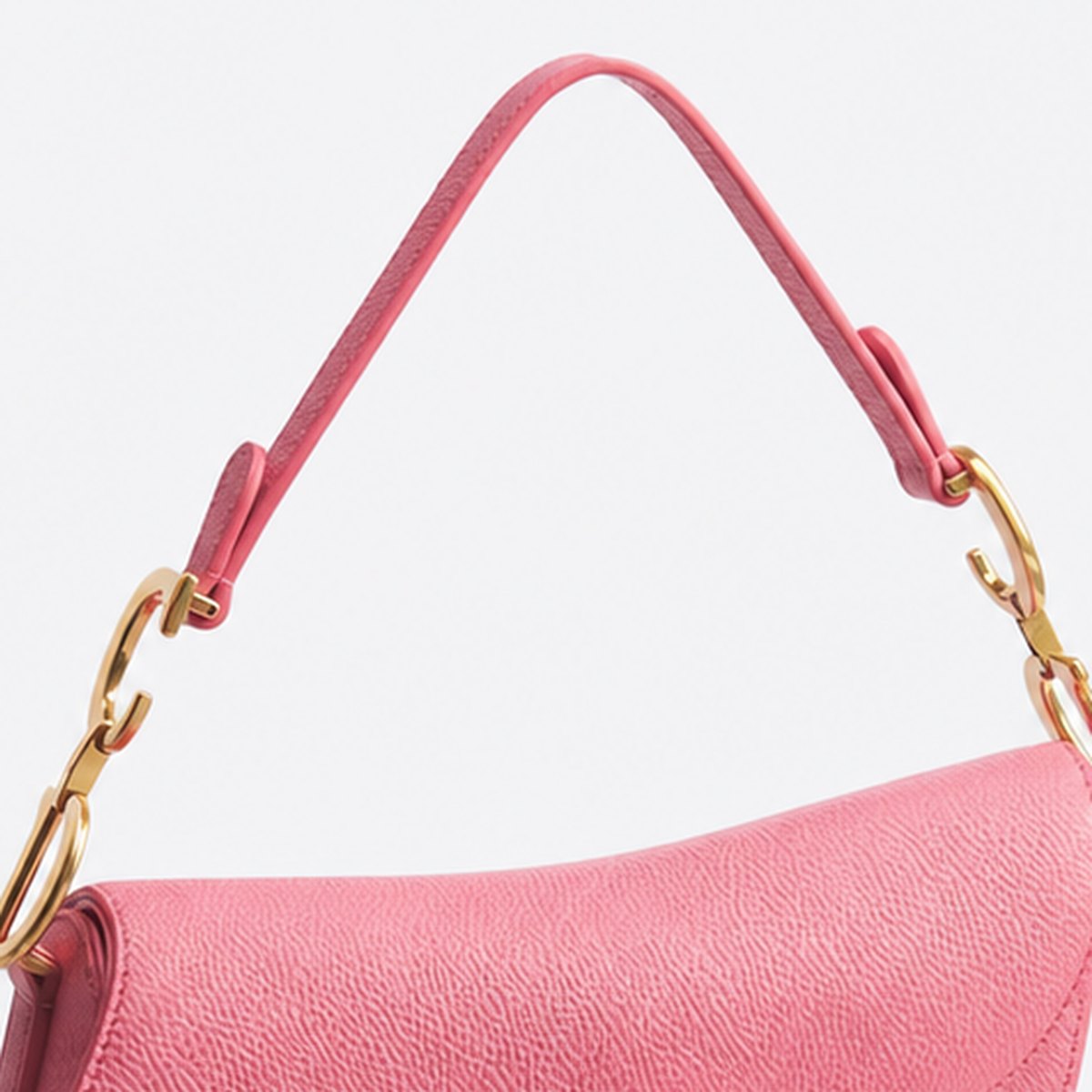 Small Pink Grained Calfskin Top-Handle Bag, photo 2
