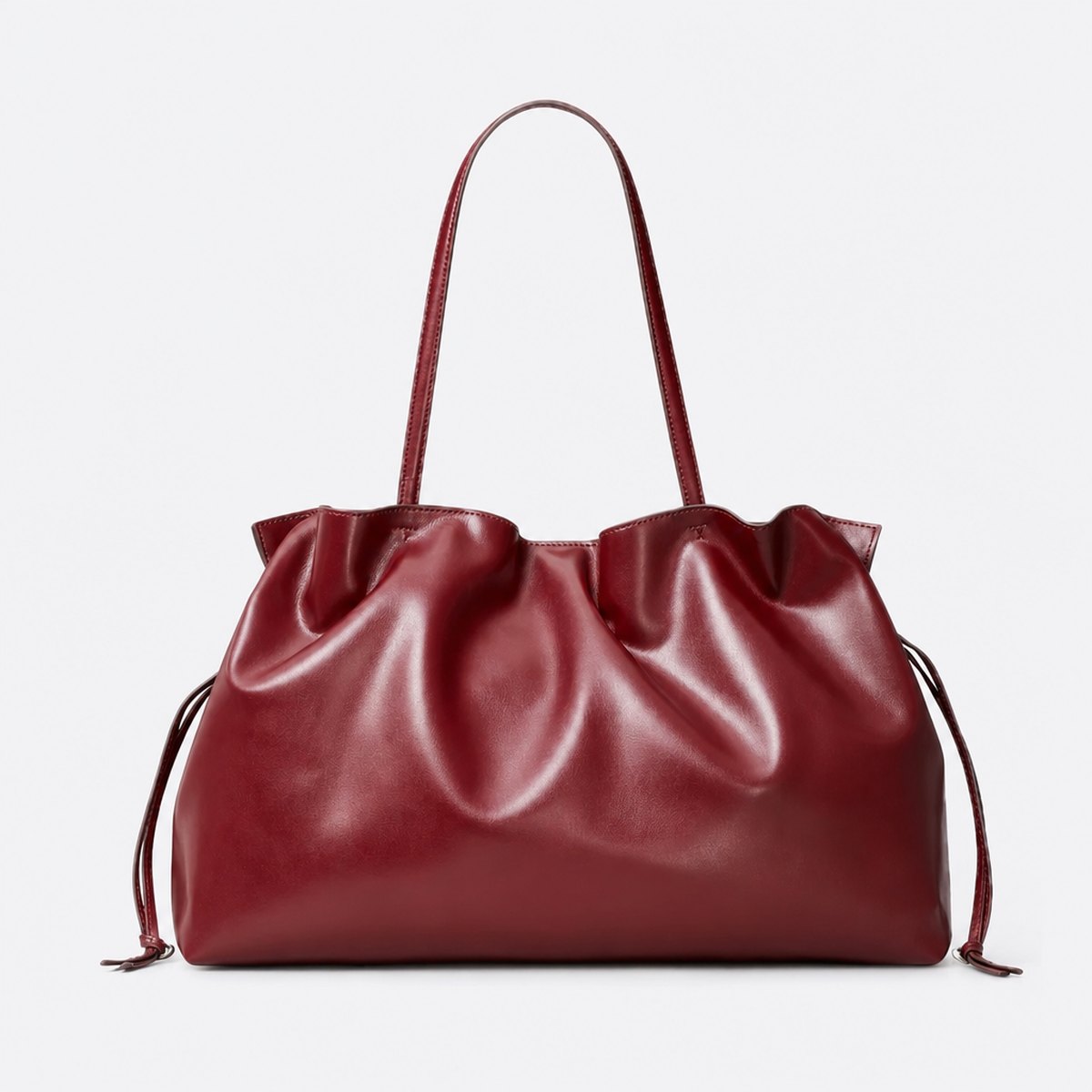 Merlot Drawstring Tote Bag, photo 1