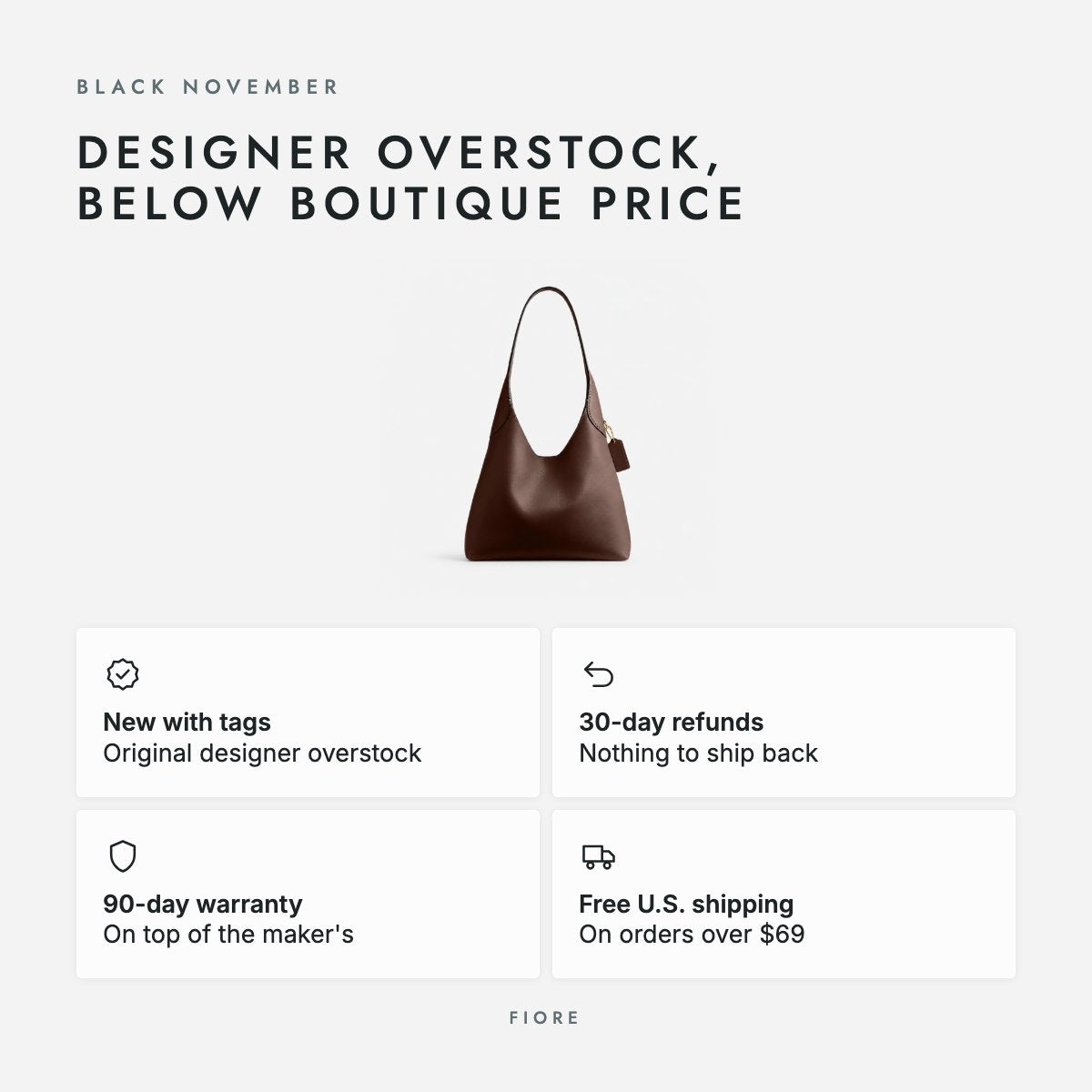 Maple Brown Grain Leather Hobo Shoulder Bag, photo 5
