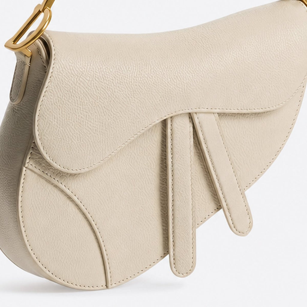 Small Cream Grained Calfskin Top-Handle Bag, photo 3