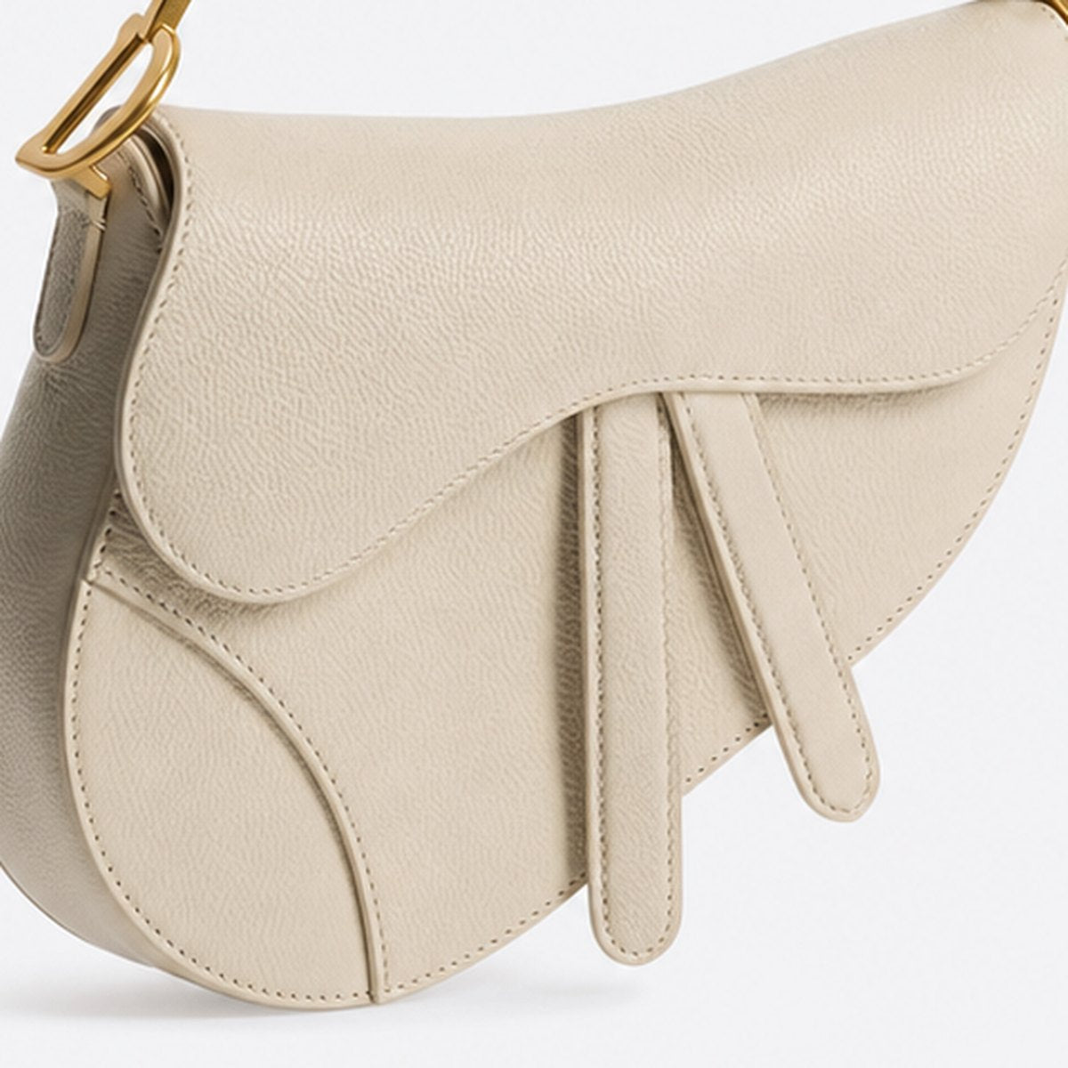 Small Cream Grained Calfskin Top-Handle Bag, photo 3