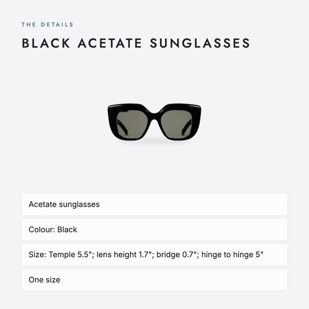 Black Acetate Sunglasses, photo 4