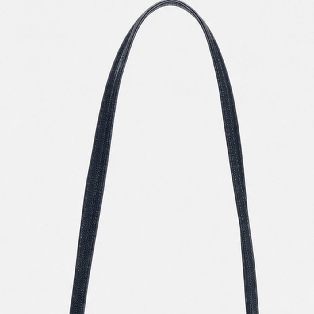 Dark Blue Grained Calfskin Flap Bag, photo 2