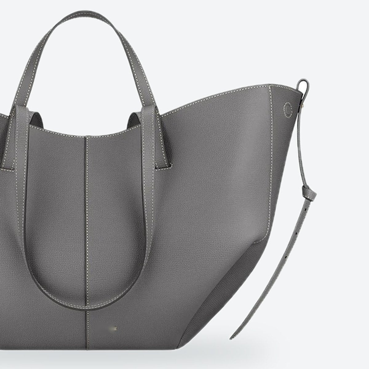 Large Stone Textured Leather Tote, photo 3