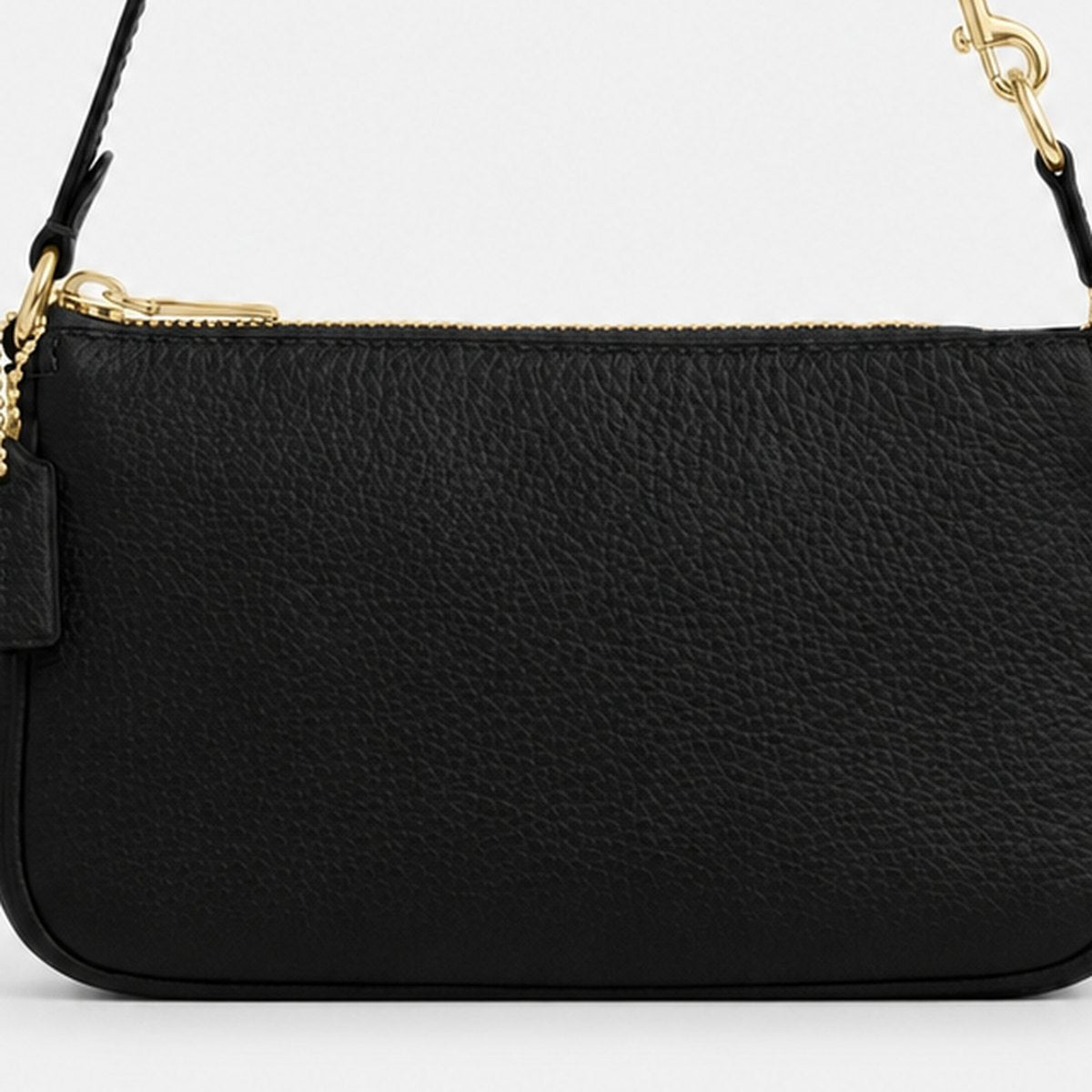 Black Pebble Leather Mini Shoulder Bag, photo 3